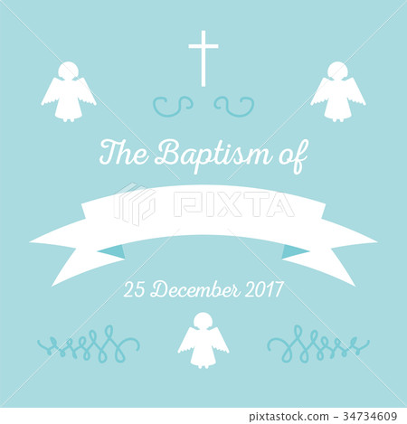 baptism invitation template 34734609