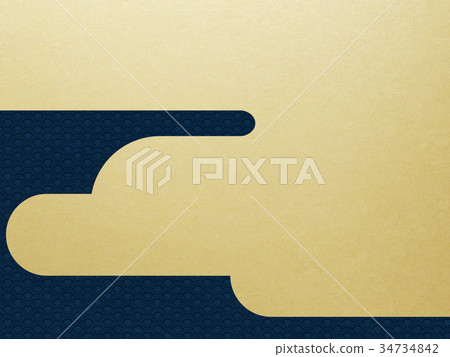 Japanese paper-Japanese pattern-background-gilt-modern 34734842