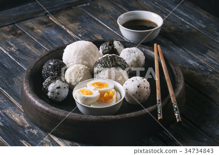 Rice balls and eggs 34734843