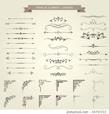 Vintage book vignettes, dividers, separators  34735715