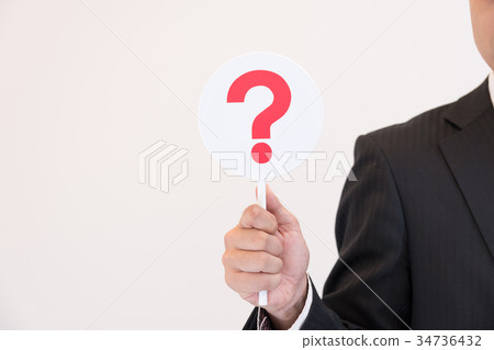 Businessman question mark Businessman question mark 34736432