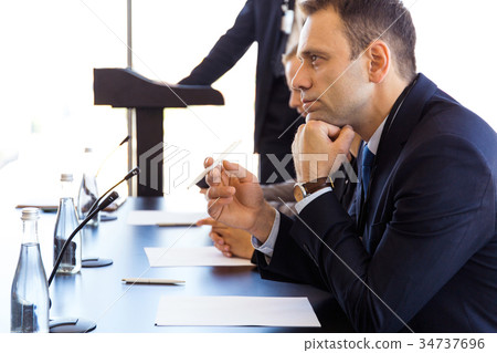 Participants of press conference 34737696