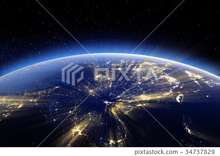 Asia. 3d rendering Asia. 3d rendering 34737829