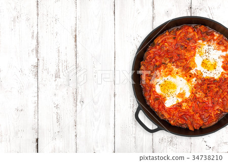 Shakshouka On Light Background Shakshouka On Light Background 34738210