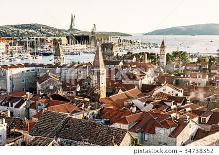 Trogir is a historic town and harbour, Croatia 34738352