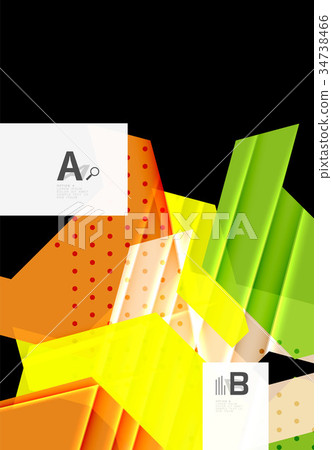 Colorful abstract shapes background 34738466