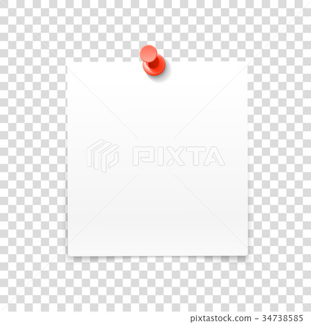 Paper frame with pin isolated  34738585