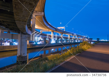 Horikiri junction (night view) Horikiri junction (night view) 34738736