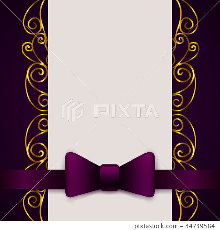 Vintage greeting card template 34739584