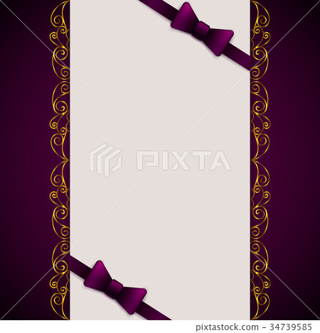 Vintage greeting card template 34739585