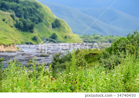 Mountain landscape in North Ossetia Mountain landscape in North Ossetia 34740450