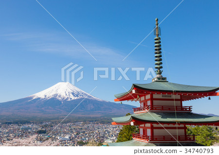 Mt.Fuji櫻花青森Terao塔玉倉山淺間神社 34740793