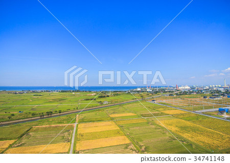 Sodegaura市政廳Sodegaura駐地出口公園和鳥瞰圖 34741148