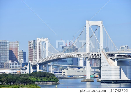 Tokyo city landscape Rainbow Bridge Tokyo city landscape Rainbow Bridge 34742793