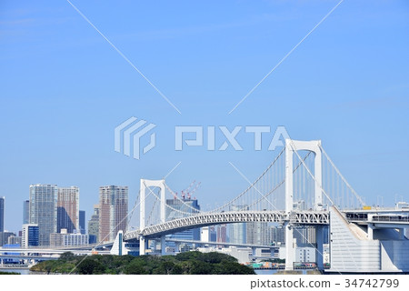 東京城市風景彩虹橋 東京城市風景彩虹橋 34742799