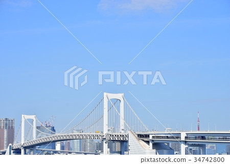 東京城市風景彩虹橋 東京城市風景彩虹橋 34742800