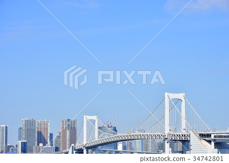 東京城市風景彩虹橋 東京城市風景彩虹橋 34742801