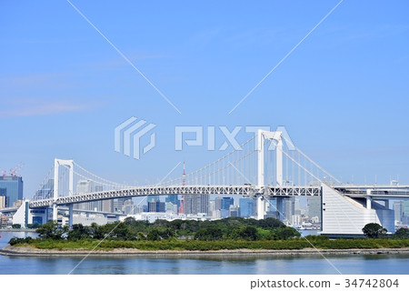東京城市風景彩虹橋 東京城市風景彩虹橋 34742804