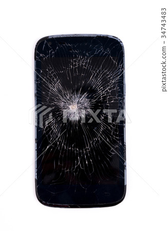 mobile phone screen is cracked 34743483