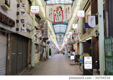 covered shopping street  at Kokura 34744550