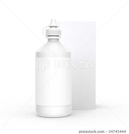Contacts Solution bottle mockup 34745444