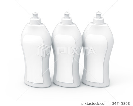 3D rendering Dishwashing liquid 3D rendering Dishwashing liquid 34745808