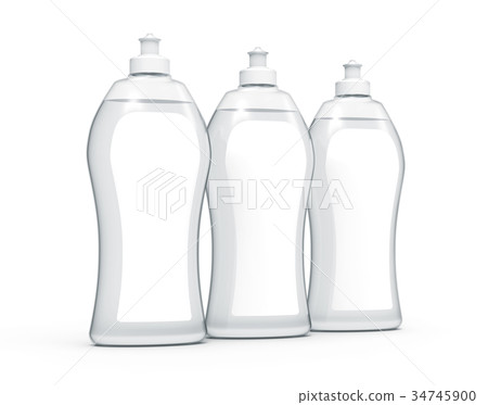 3D rendering Dishwashing liquid 3D rendering Dishwashing liquid 34745900