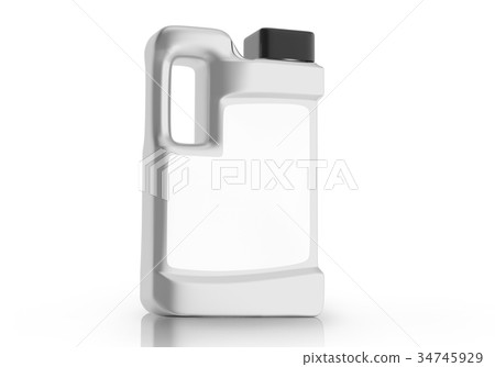Silver motor oil container Silver motor oil container 34745929