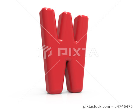 red letter W - Stock Illustration [34746475] - PIXTA