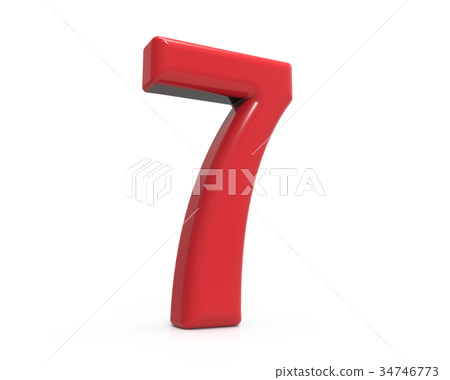 red number 7 red number 7 34746773