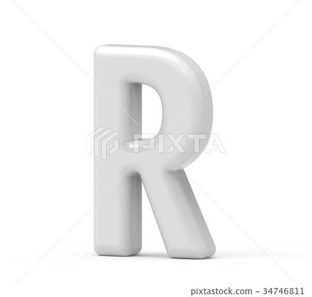 pearl white letter R - Stock Illustration [34746811] - PIXTA
