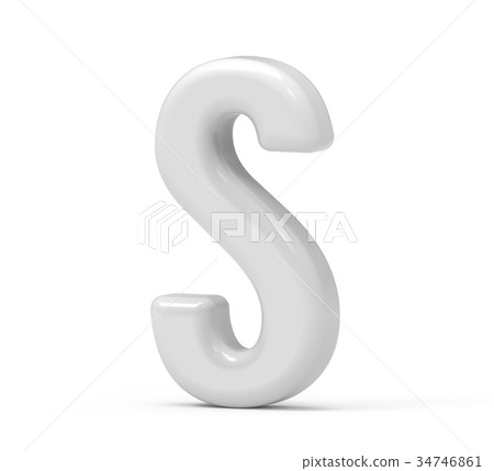 pearl white letter S pearl white letter S 34746861