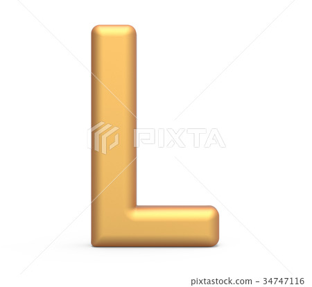 golden letter L 34747116