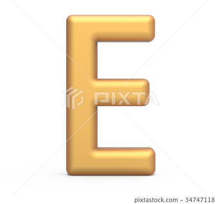 golden letter E golden letter E 34747118