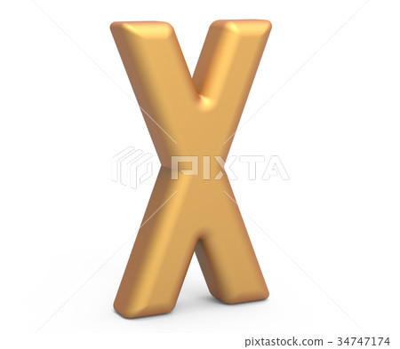 golden letter X 34747174