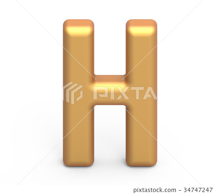 golden letter H 34747247