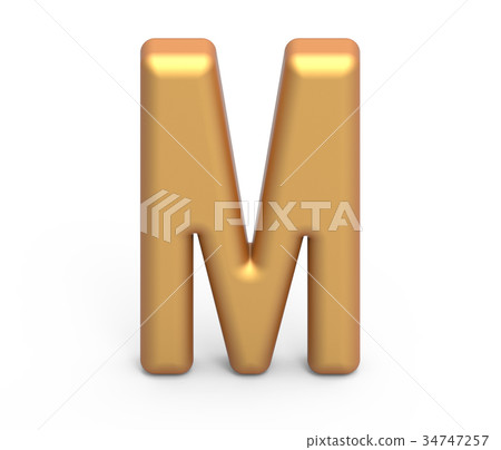 golden letter M golden letter M 34747257