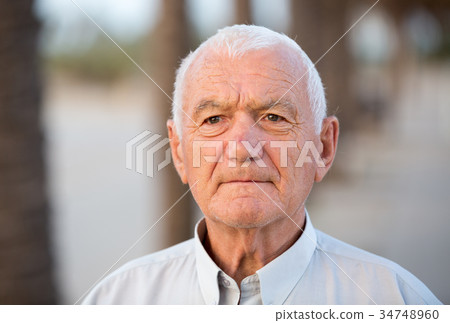 Portrait mature man in the park Portrait mature man in the park 34748960