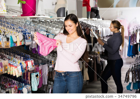 Girl choosing panties Girl choosing panties 34749796
