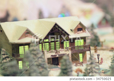 miniature train set architecture detail 34750025