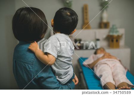 deathbed, death, family 34750589