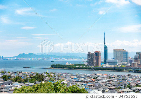 Fukuoka city scenery 34753653