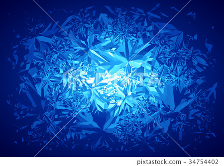 Winter blue frost pattern on white background - Stock Illustration ...