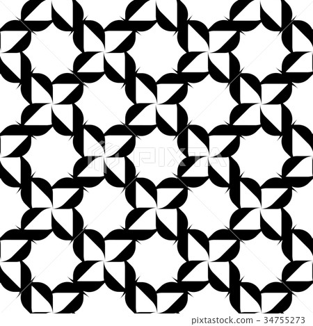 Black and white geometric seamless pattern Black and white geometric seamless pattern 34755273