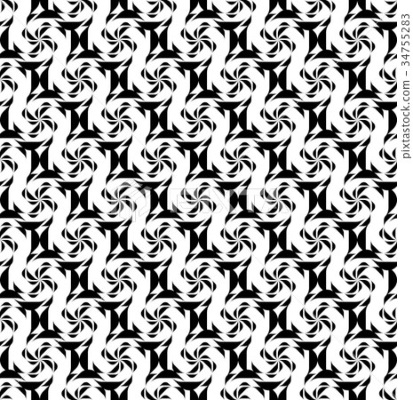 Black and white geometric seamless pattern 34755283