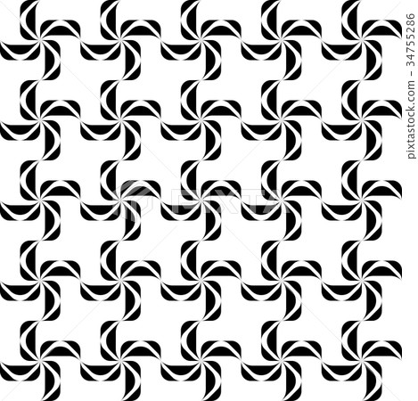 Black and white geometric seamless pattern Black and white geometric seamless pattern 34755286