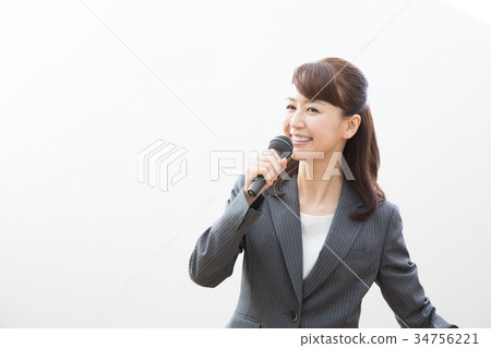 Businesswoman Mike 34756221