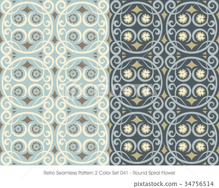 Seamless background retro vintage pattern 34756514