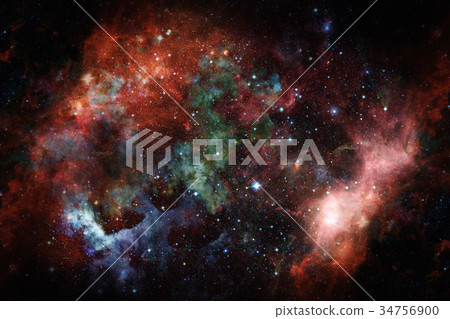 Image of the nebula in deep space. 34756900