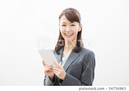 Businesswoman tablet Businesswoman tablet 34756963